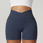 Hip lift seamless skinny yoga exercise shorts