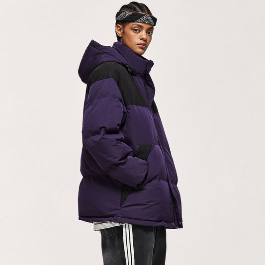 Hooded warm jacket