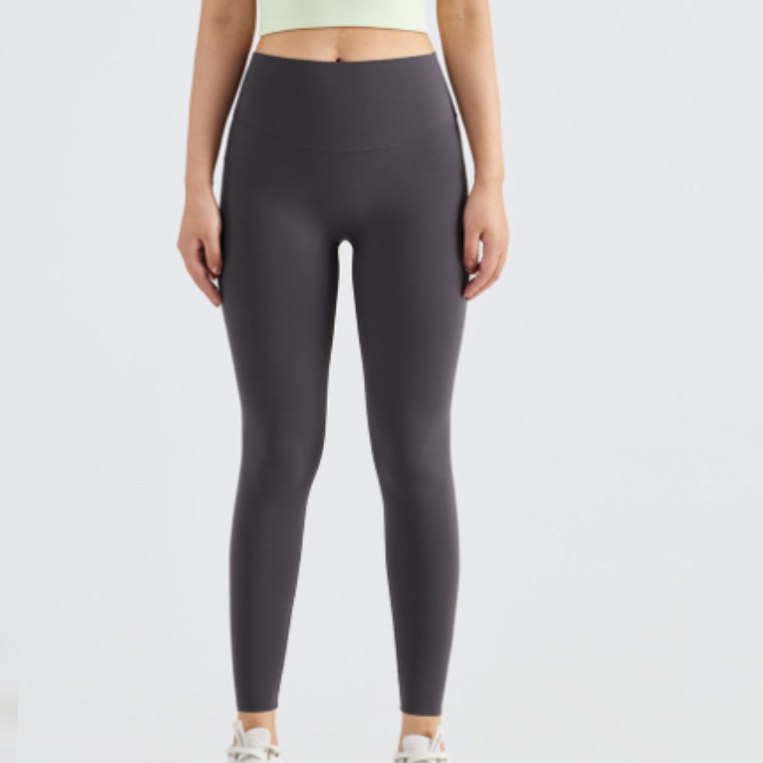 Solid color stretch yoga leggings