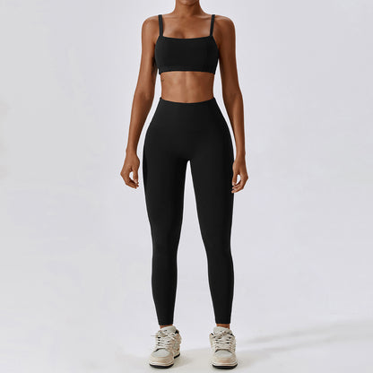 Ensemble 2 pièces soutien-gorge respirant à séchage rapide et leggings de sport