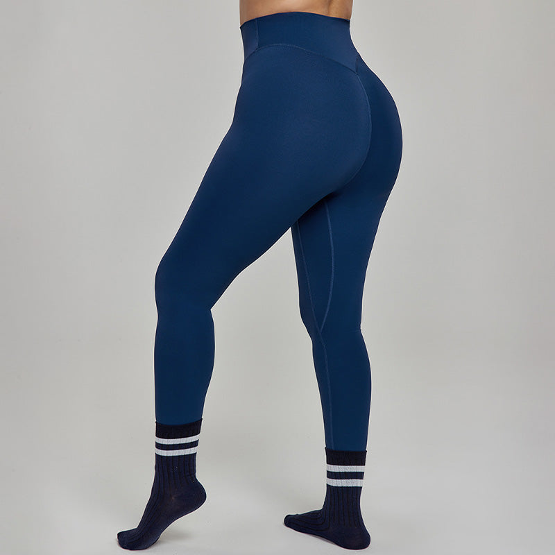 High waisted tummy control plus size yoga leggings