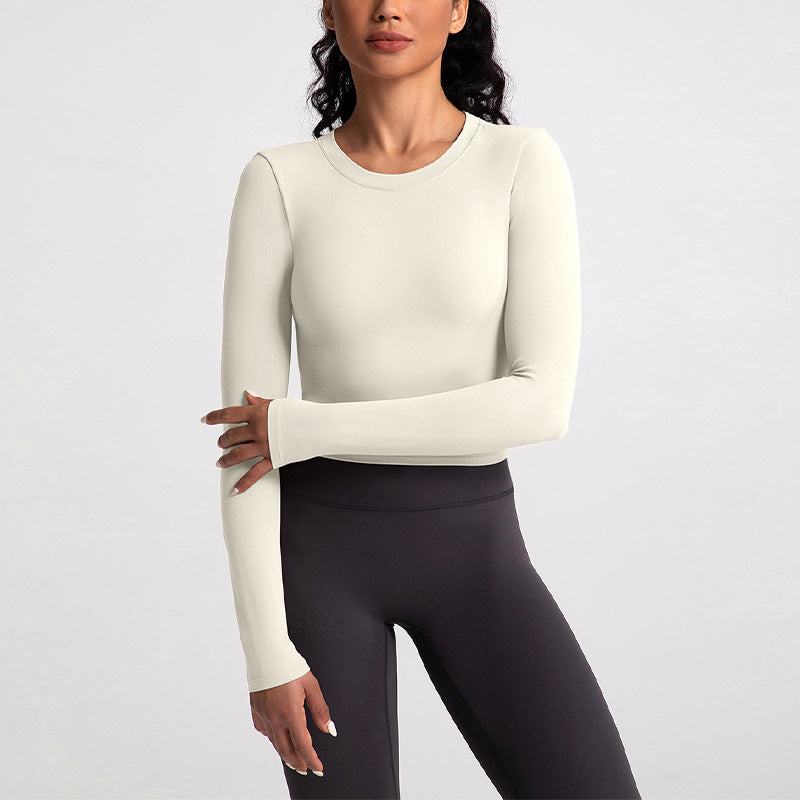 Nude Backless Sliming Long Sleeve Yoga Top