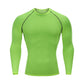 Long sleeve men's round neck sports T-shirt