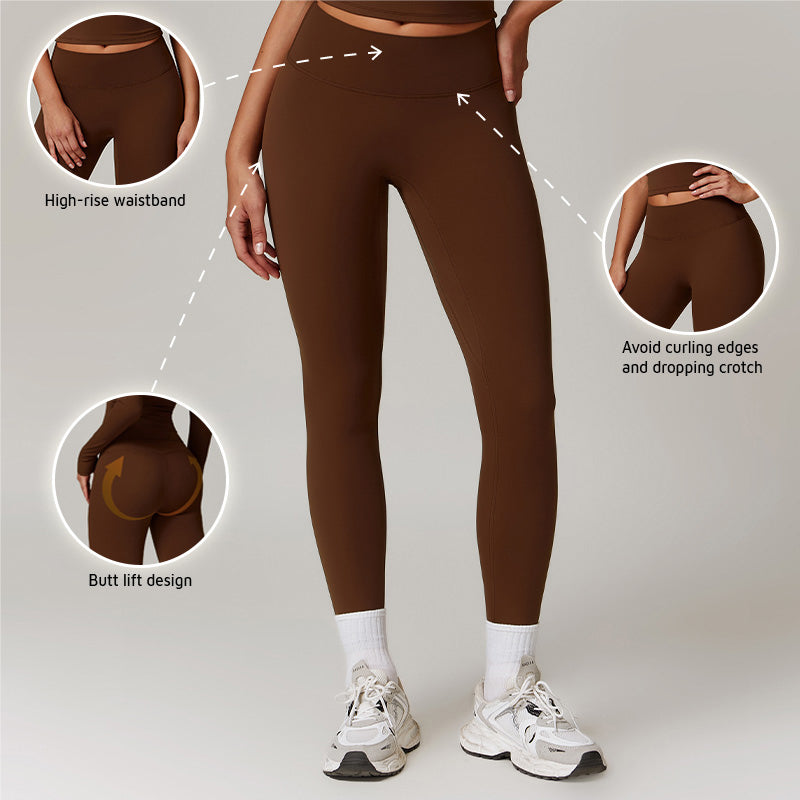 High-waisted hip-lift quick-drying leggings