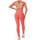 New crossover tight running two-piece sports set