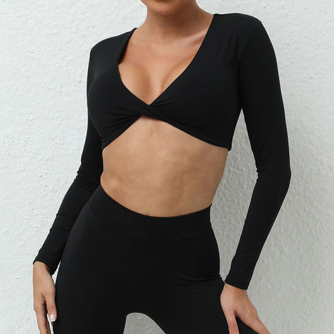 Sports Yoga Long Sleeve Gym Tops