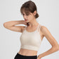 Thin shoulder straps double layer sports bra