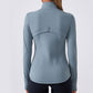 Long Sleeve Slim-fit stand Collar and full zipper Sports jacket