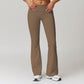 Breathable Folding Waist Flare Leg Pants