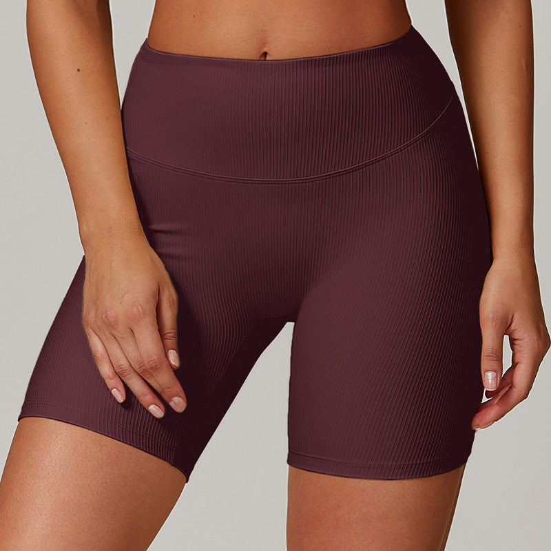 Quick-Dry High-Waist Thread Butt Lift Sports Shorts