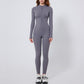 Ultra-Soft Zipper Long Sleeve Gym Yoga Jumpsuits