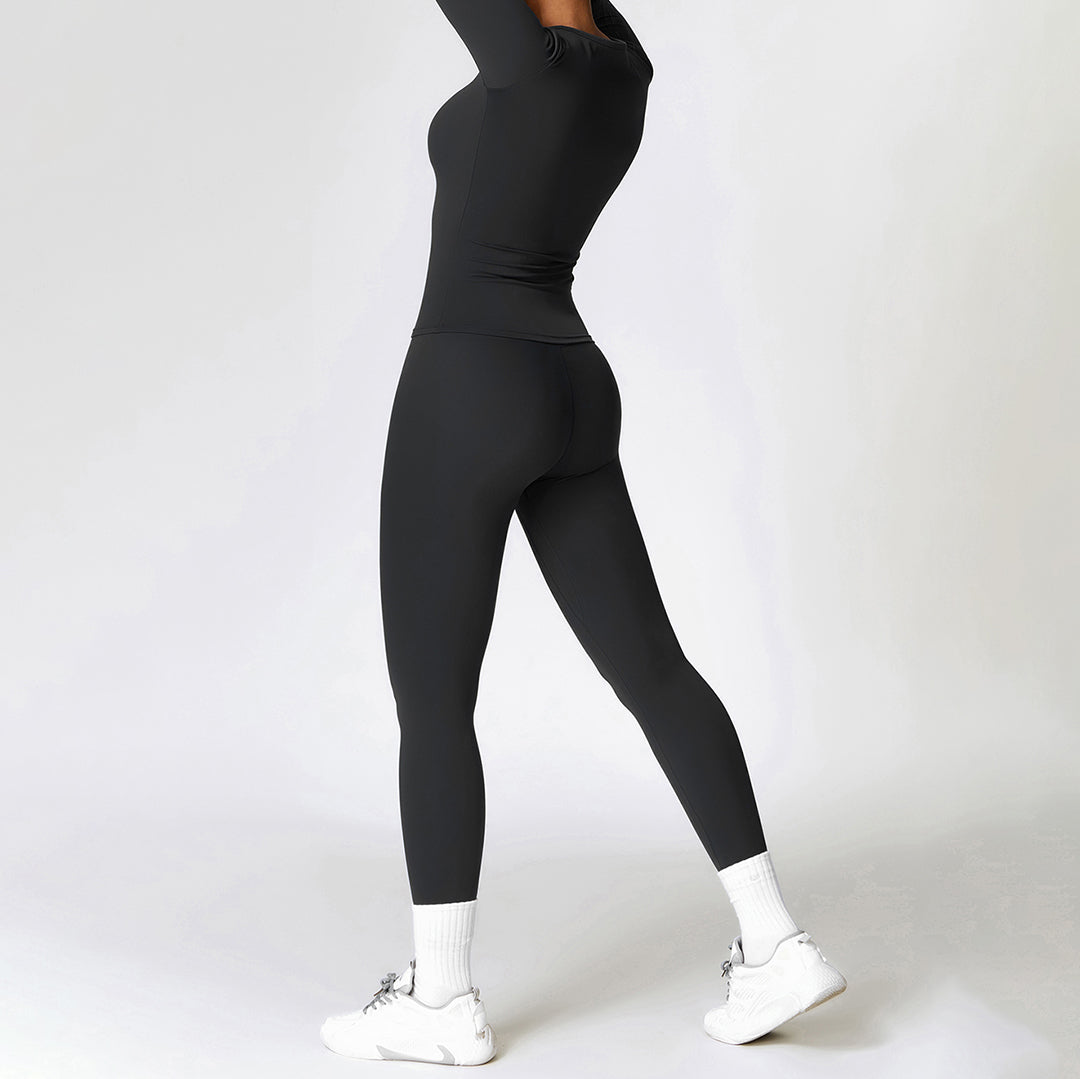 Yoga tight tops & outdoor sports leggings sets