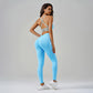 Thin Straps Sports Cross Back Yoga Vest + Legging 2-Piece Set