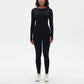 Seamless High resilience Sports Long Sleeve Top + High-Waisted Legging Set