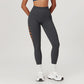 Seamless High Waist Ripped Hole Sports Leggings