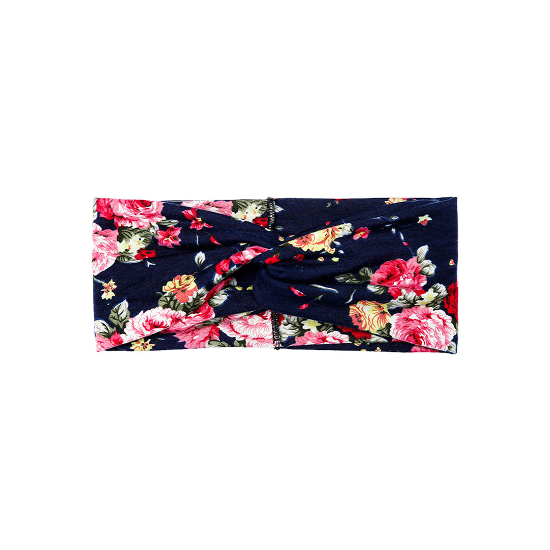 Cross Printed Knitted Movement Elastic Headband