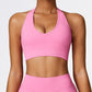 Seamless yoga running sports bras