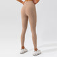 Solid color stretch sports leggings