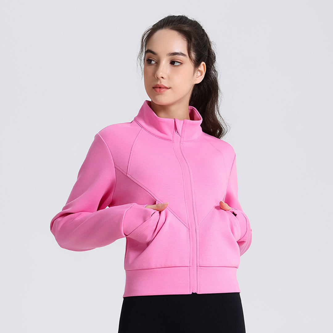 Comfortable yoga fitness warm sports jacket