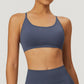 Seamless U Neck Cross Back Quick-Dry Sports Bra