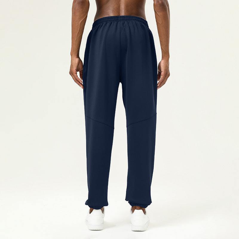 Men's casual and loose drawstring sports pants