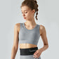 Fake two pieces shockproof sports bra