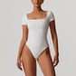 Quick-Dry Short Sleeve Thong Bodysuits