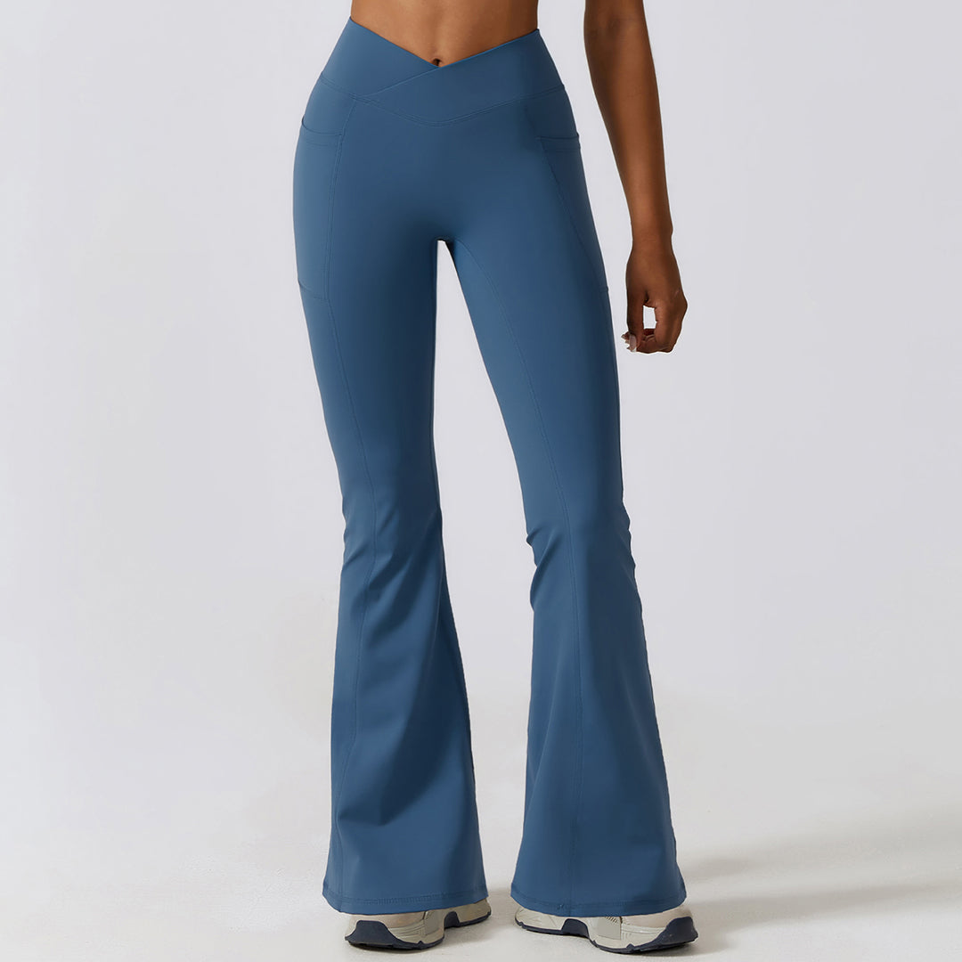 Casual buttock lift yoga flared pants