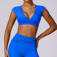 Solid color backless skinny sports bras