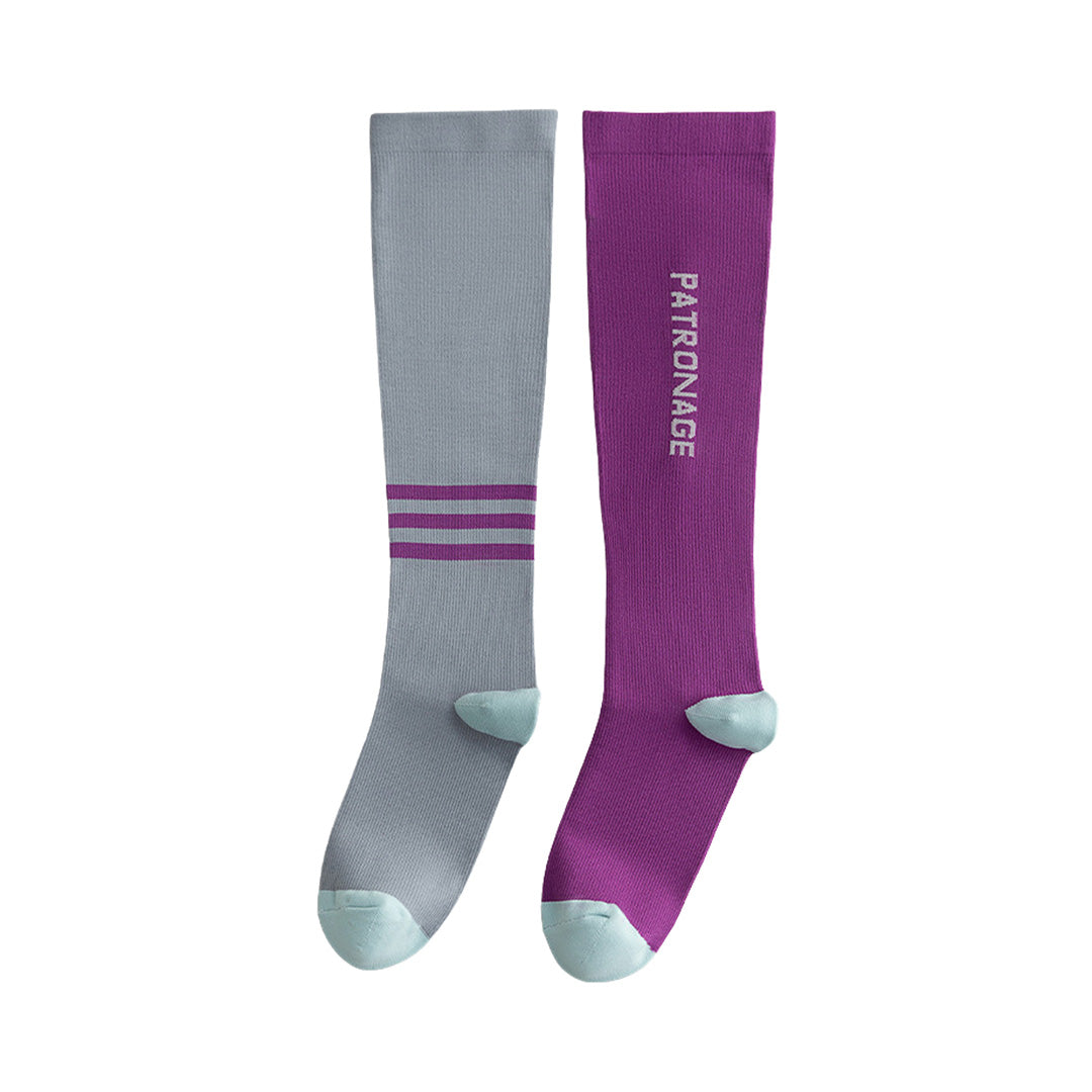 Lettre trois chaussettes à barres belles jambes Fitness Yoga pression chaussettes de mollet