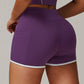 High waisted nude yoga shorts with pockets