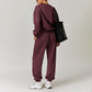 Casual Sports Pullover Sweatshirts And Elastic Leg Sweatpants Set