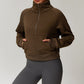 Fleece stand collar thickened warm Sweatshirts