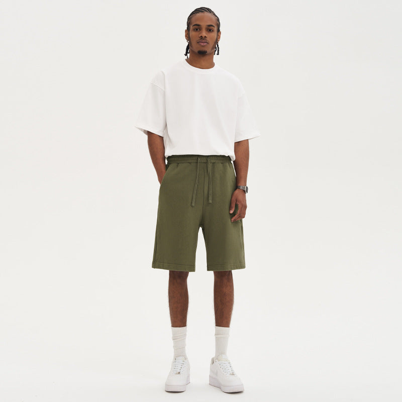 Pure cotton high waist men's shorts