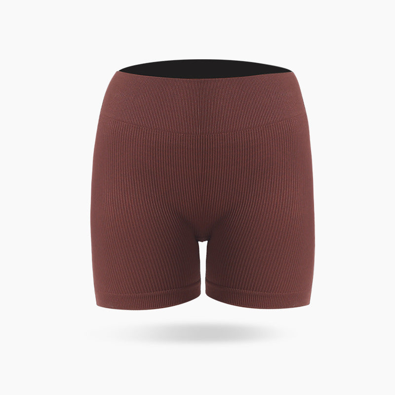 Short de sport de couleur unie sans couture