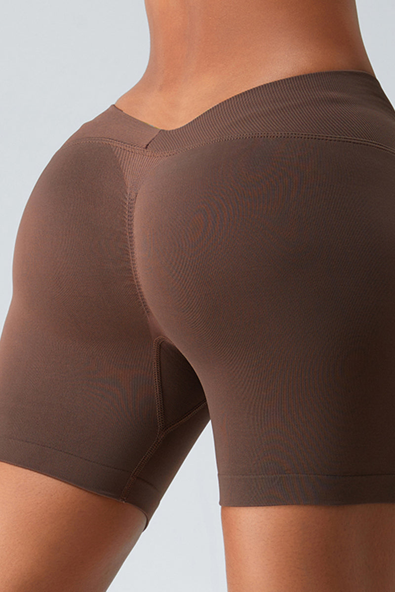 Buttock lift yoga shorts