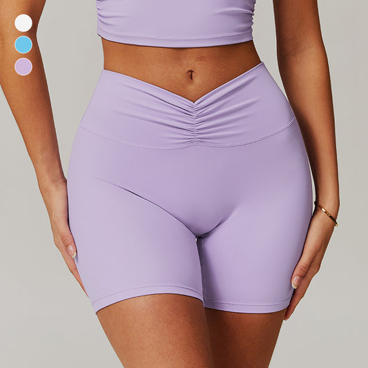 Hip-lifting high waist shorts