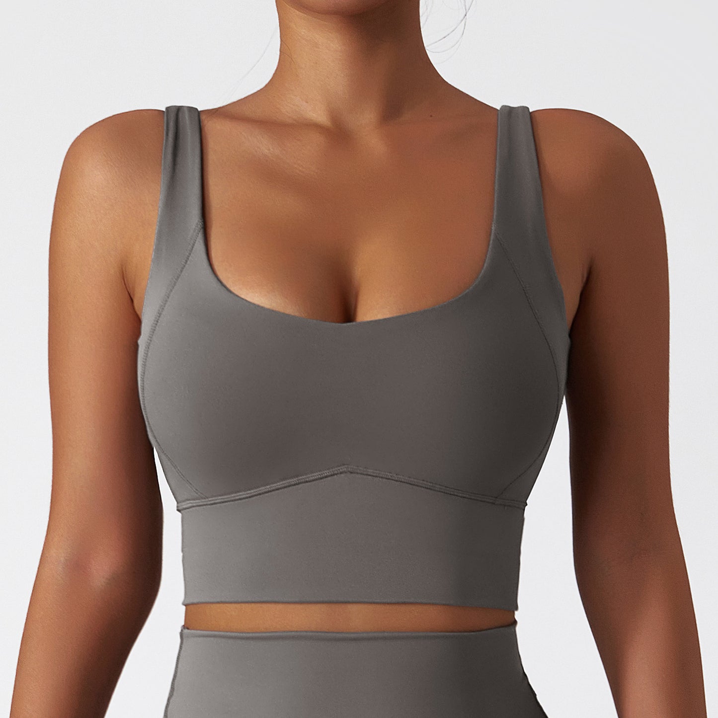 3/4 cup wide straps sports bra