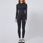 Ultra-Soft Zipper Long Sleeve Gym Yoga Jumpsuits