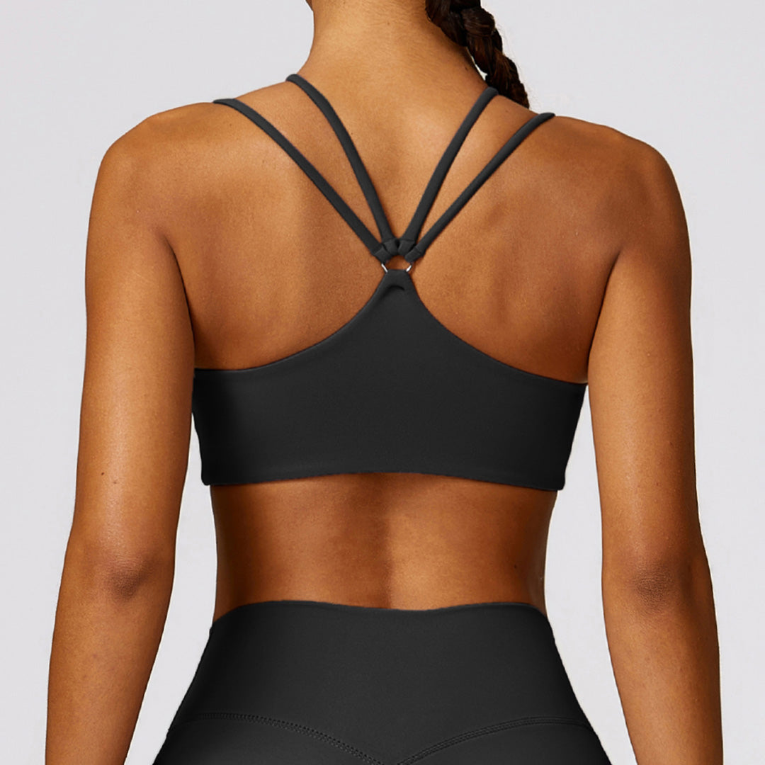 Skinny suspender sport quick-drying running bra