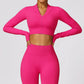 Tight-fitting seamless long-sleeved yoga jacket