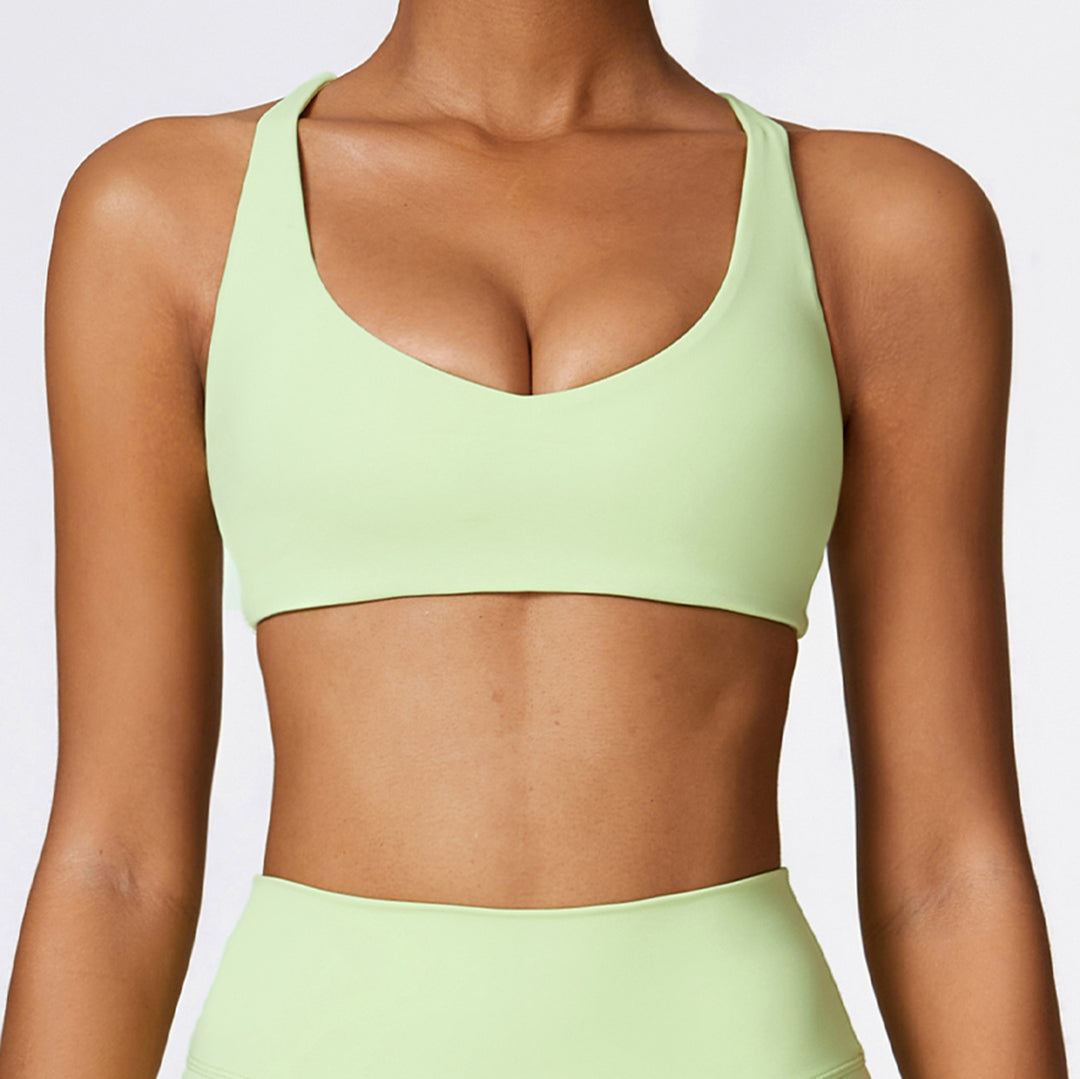 Back cross fitness skinny sports bras