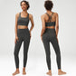 Back cross sport bra + leggings two-piece set