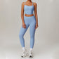 Fitness Thin straps Top & High-waisted Leggings 2-pieces Set