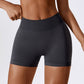 Seamless high waist yoga shorts