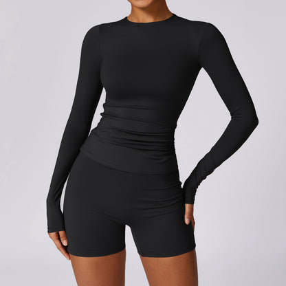 High-intensity long-sleeved & shorts sport sets