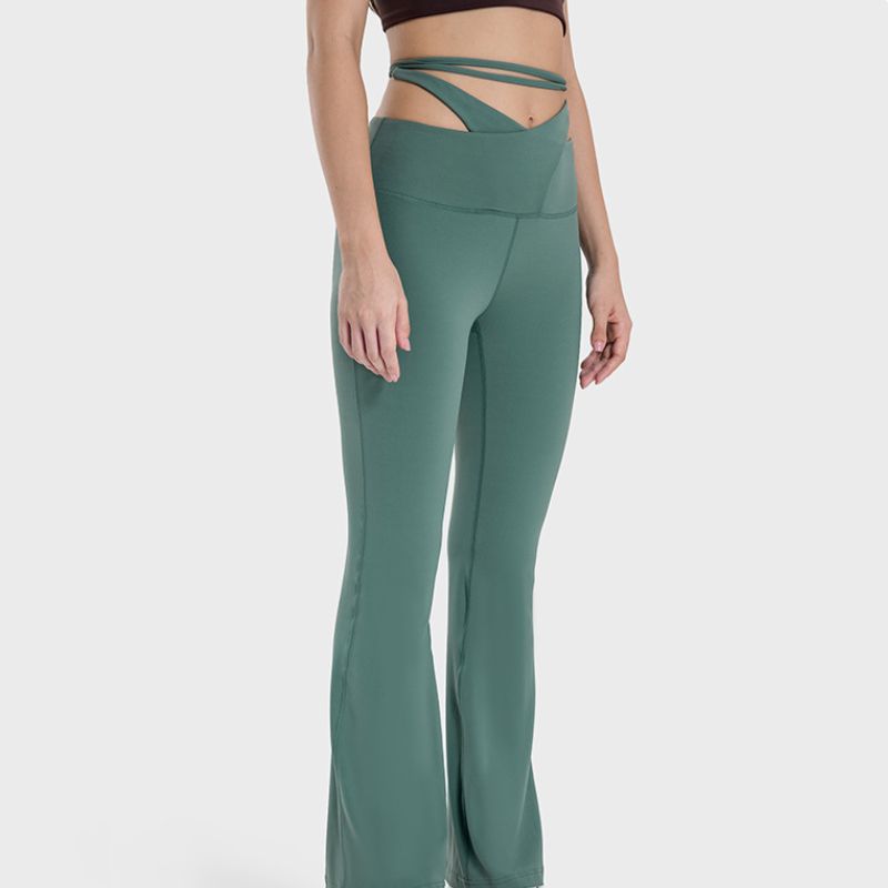 High-waisted slim and slim fashion sports pants