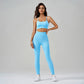 Thin Straps Sports Cross Back Yoga Vest + Legging 2-Piece Set