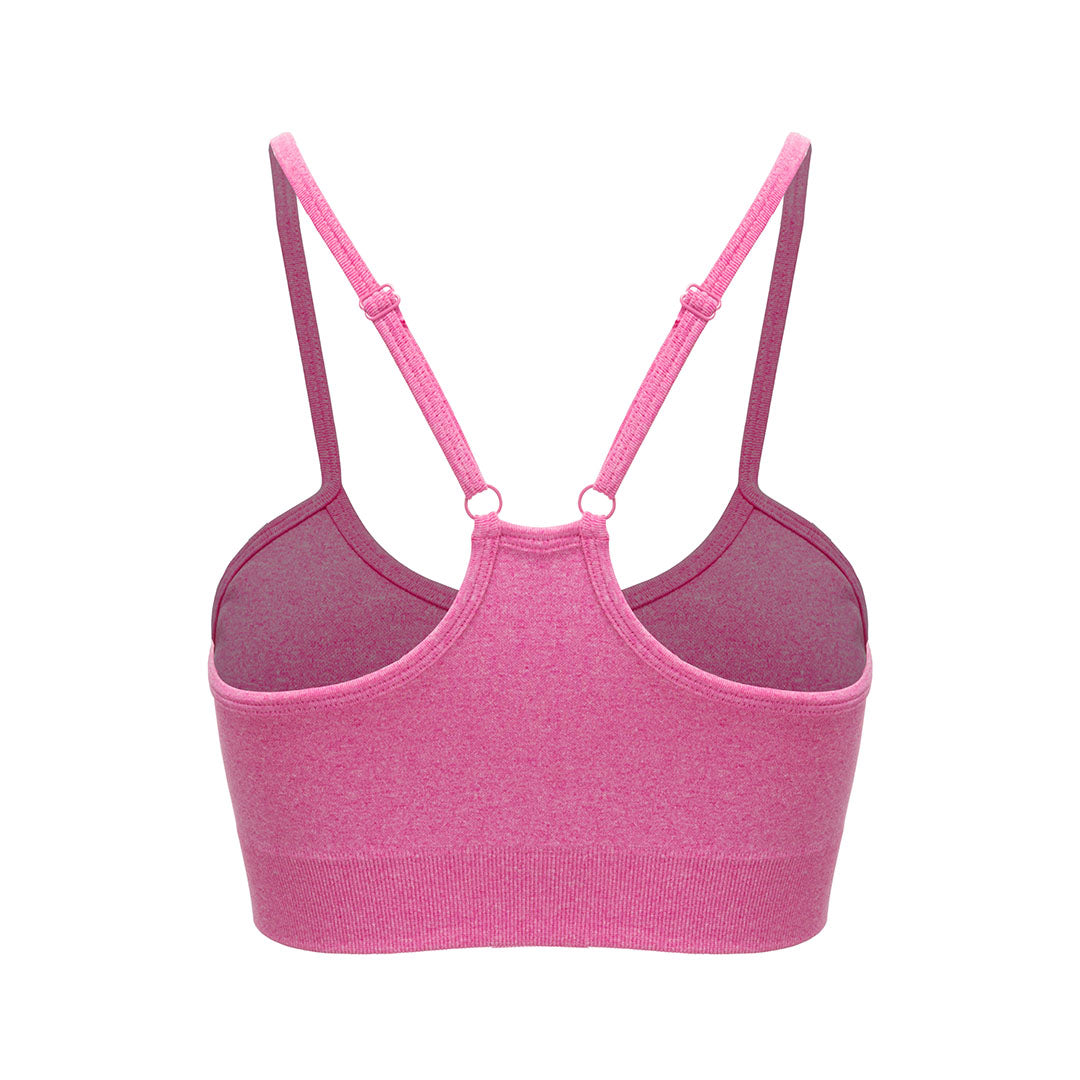 Seamless thin strap sports bra