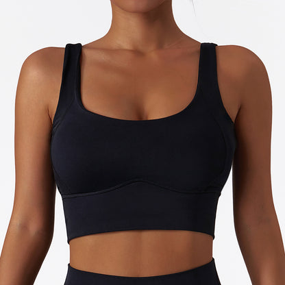 3/4 cup wide straps sports bra